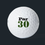 Number 30 par golf course for 30th birthday golfer golf balls<br><div class="desc">Number30 par golf course for 30th birthday golfer golf ball</div>