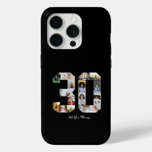 Number 30 Photo Collage iPhone 15 Pro Case