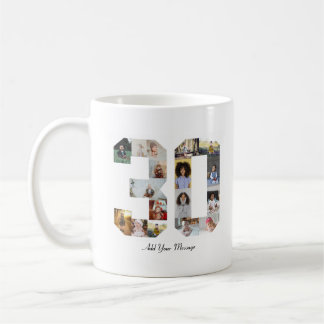 Number 30 Photo Collage Coffee Mug