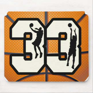 Number 33 Basketball Mouse Pad