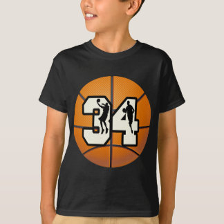 Number 34 Basketball T-Shirt