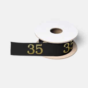 Number 35 Satin Ribbon