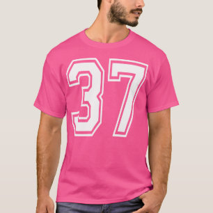 Number 37 Birthday Sports Player Team Numbered Jer T-Shirt