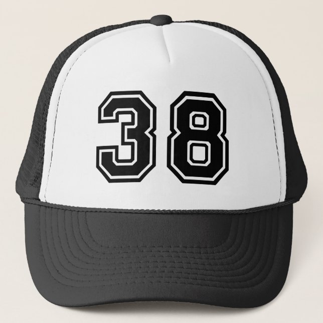 Number 38 Classic Trucker Hat (Front)