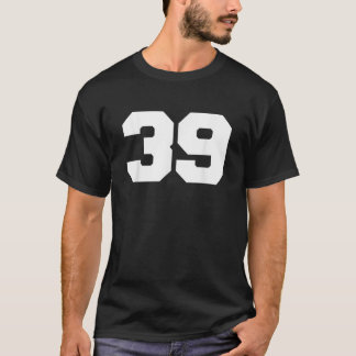 Number 39 Sports Jersey Player 39 Fan FRONT Print  T-Shirt