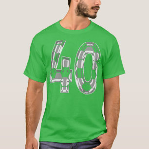 Number 40 Jersey 40 Mum Player Fan T-Shirt