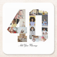 Number 40 Photo Collage