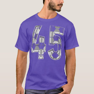 Number 45 Jersey 45 Mum Player Fan 1 T-Shirt
