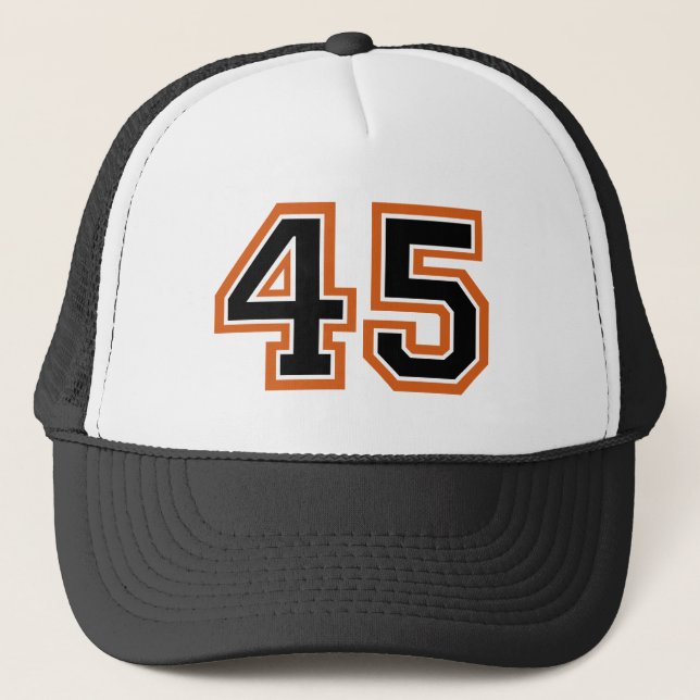 Number 45 trucker hat (Front)