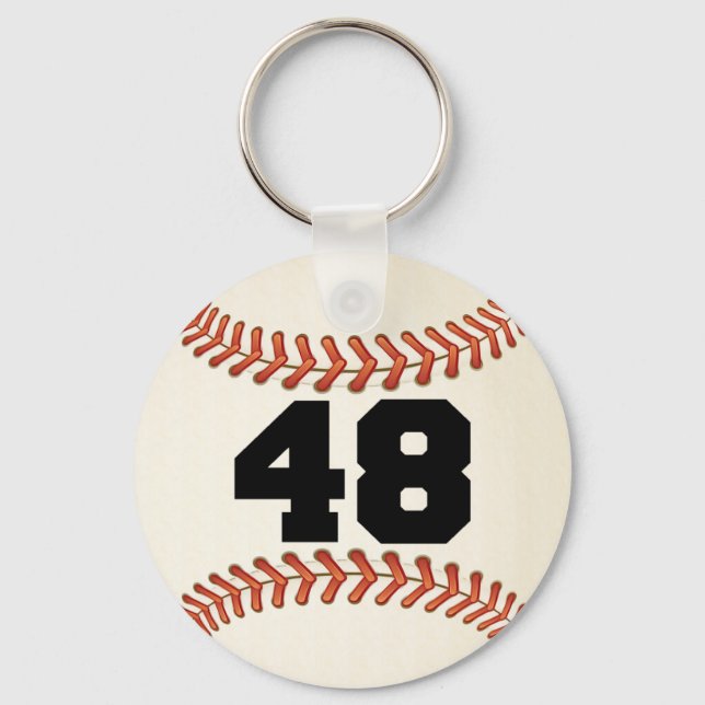 Number 48 Baseball Key Ring (Front)