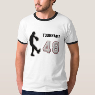 Number 48 Pitcher Uniform - Cool Baseball Stitches T-Shirt