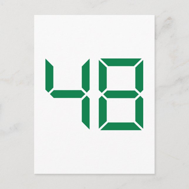 Number – 48 postcard (Front)