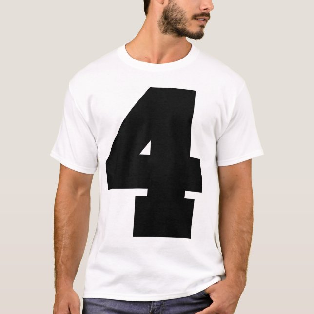 Number 4 Sport (frontside and backside print) T-Shirt (Front)