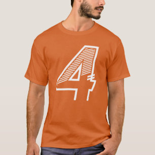 Number 4 Sports Jersey 4th birthday boy T-Shirt