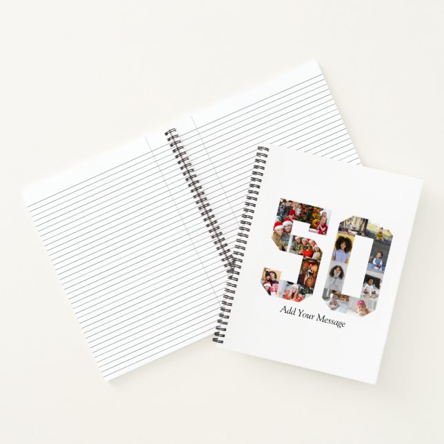 Number 50 Photo Collage Notebook (Inside)