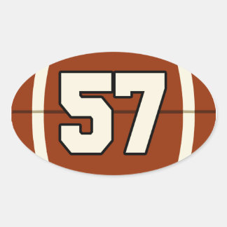 Number 57 Football Sticker
