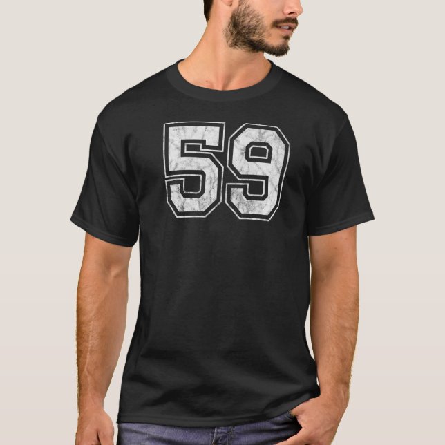 Number 59 On The Back T-Shirt (Front)