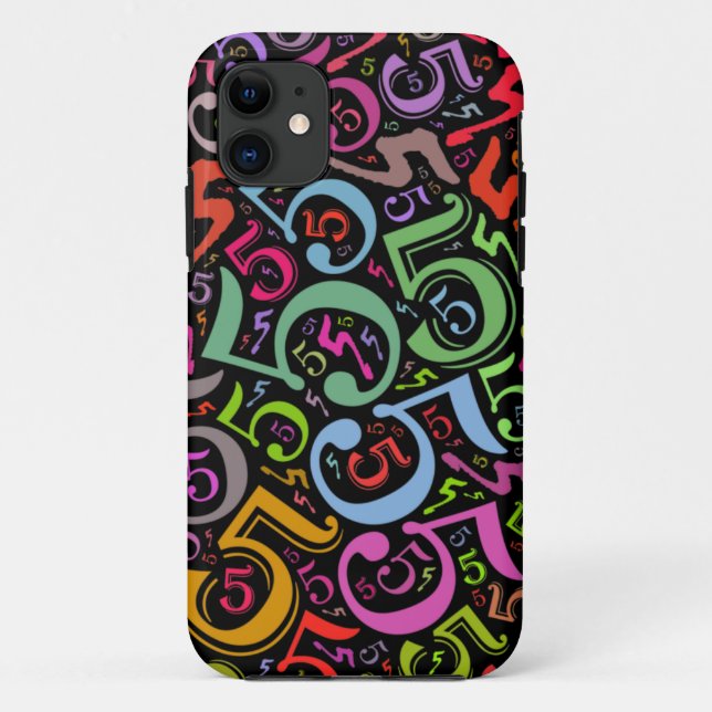 Number 5 Collage Case-Mate iPhone Case (Back)