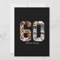 Number 60 Photo Collage