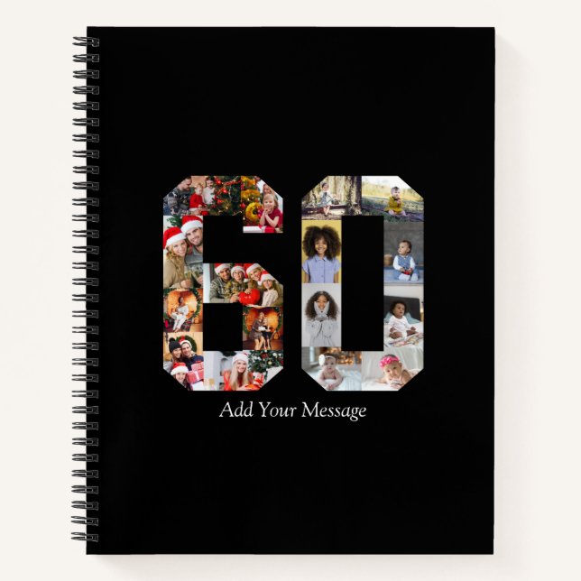 Number 60 Photo Collage Notebook (Front)
