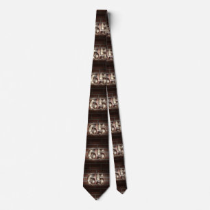 number 65 in marquee lights on brick tie