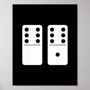 Number 67 Domino Funny Six Seven Meme 6 And 7 Gen  Poster