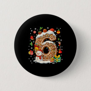 Number 67 Matching Christmas 6 7 Six Seven 6 7 Mem Cm Round Badge