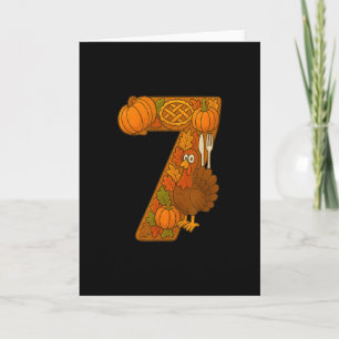Number 67 Matching Six Seven 6 7 Meme 67 Thanksgiv Card