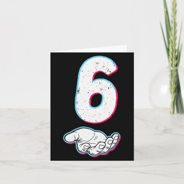 Number 67 Matching Six Seven 6 7 Meme 6 7 Hallowee Card (Front)