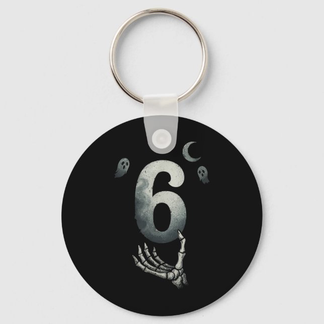 Number 67 Matching Six Seven 6 7 Meme 6 7 Hallowee Key Ring (Front)