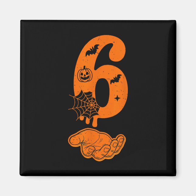 Number 67 Matching Six Seven 6 7 Meme 6 7 Hallowee Magnet (Front)