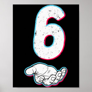 Number 67 Matching Six Seven 6 7 Meme 6 7 Hallowee Poster