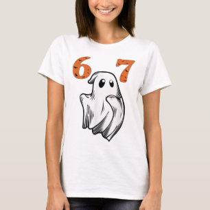 Number 67 Matching Six Seven 6 7 Meme Halloween Co T-Shirt