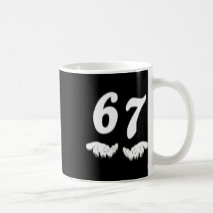 Number 67 Matching Six Seven Meme Funny Halloween  Coffee Mug