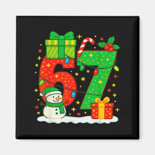 Number 67 Meme Matching Christmas Couple 67 Six Se Magnet