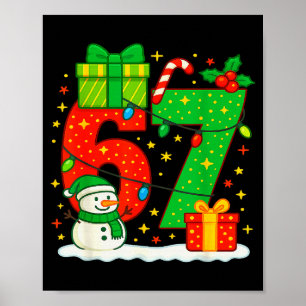 Number 67 Meme Matching Christmas Couple 67 Six Se Poster