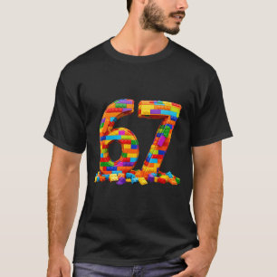 Number 67 Meme Six Seven 6 7 Building Blocks Gen A T-Shirt