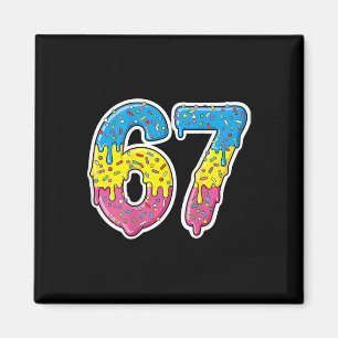 Number 67 Shirt Costume Adult Pink For Women Men K Magnet