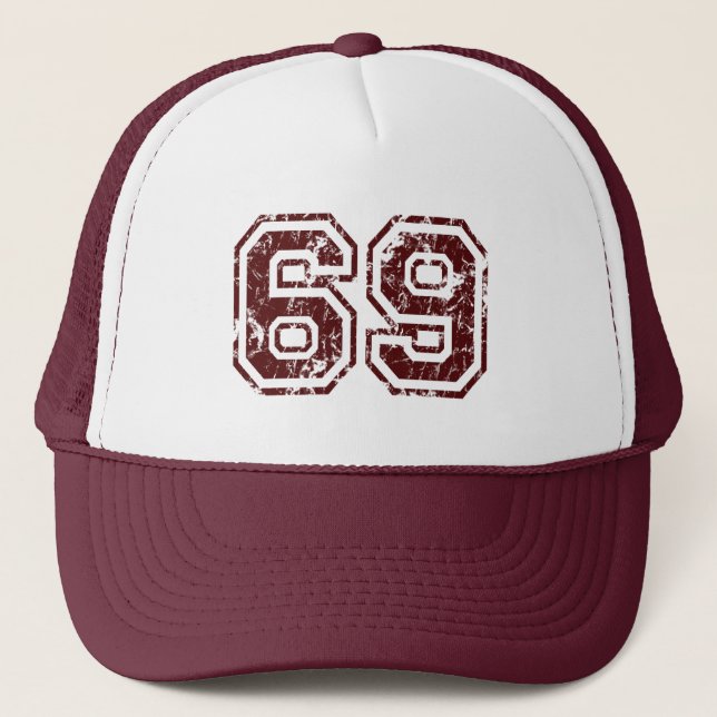 Number 69 trucker hat (Front)