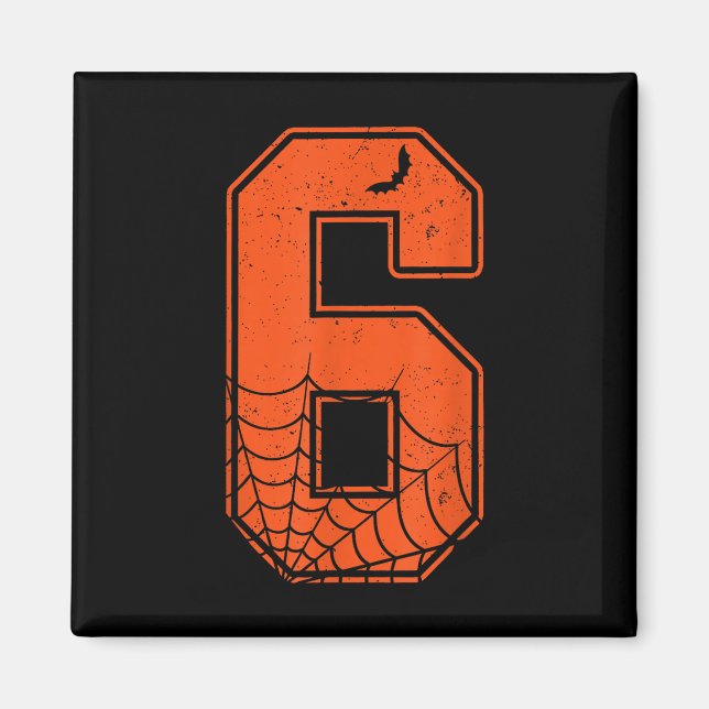 Number 6 67 Meme Costume Matching Group Halloween  Magnet (Front)