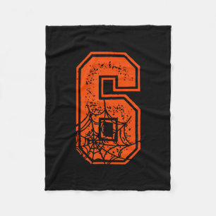 Number 6 67 Meme Halloween Pumpkin Costume Matchin Fleece Blanket