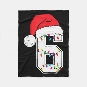 Number 6 67 Meme Santa Christmas Matching Group Co Fleece Blanket