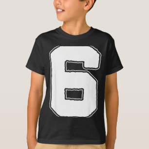 Number 6 6th Birthday Boy Kids Six Halloween Happy T-Shirt