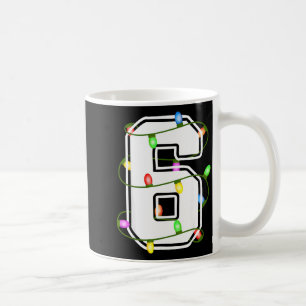 Number 6 6th Birthday Boy Six Christmas Happy Birt Coffee Mug
