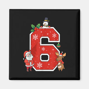 Number 6 7 Meme 67 Couple Pajamas Christmas Matchi Magnet