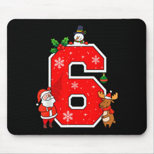 Number 6 7 Meme 67 Couple Pajamas Christmas Matchi Mouse Pad