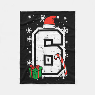 Number 6 Christmas 6 7 Xmas Matching 67 Meme Men W Fleece Blanket