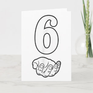 Number 6 Funny 67 Six Seven Meme Hands Couple Matc Card
