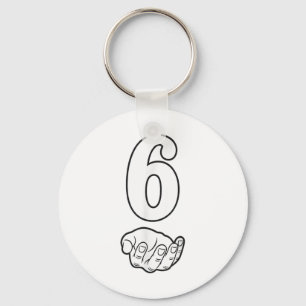 Number 6 Funny 67 Six Seven Meme Hands Couple Matc Key Ring