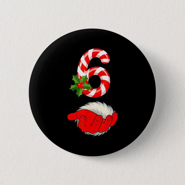 Number 6 Funny 67 Six Seven Meme Matching Couple C 6 Cm Round Badge (Front)